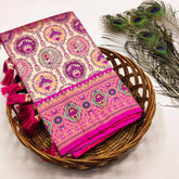 Soft  Silk Meenakari Kanjivaram Saree